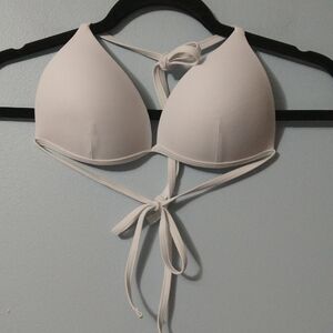 Elegant White Bikini Push Up Top Nwot Size S